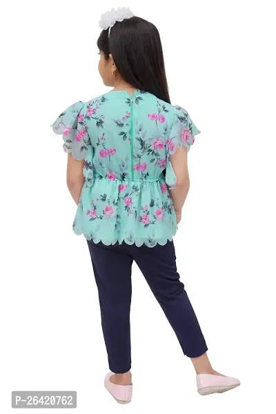 Fabulous Multicoloured Cotton Printed Clothing Set For Girls-thumb3
