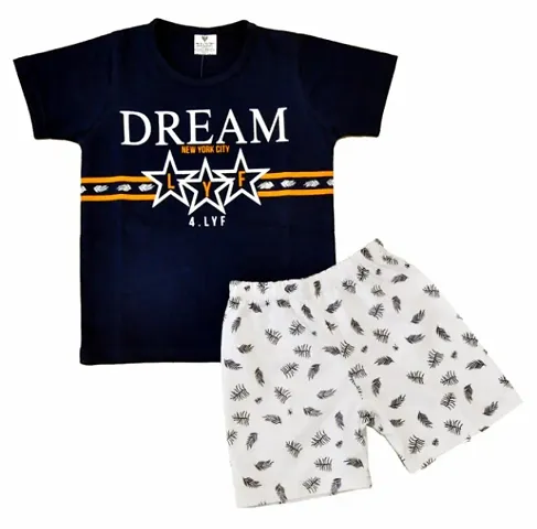 Fabulous T-Shirt With Shorts For Boys Pack of 1