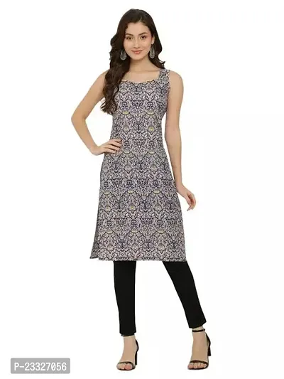 A-Line Multicoloured Solid Georgette Kurta For Women