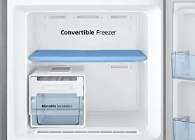 Samsung 253L 3 Star Inverter Frost Free Double Door Refrigerator (RT28T3743S8/HL, Elegant Inox, Convertible)-thumb3