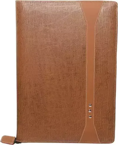 Brown Leatherette Material Professional File Folder