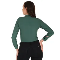 Trendy Formal Women and Girls Shirts Affem green Full sleeve-thumb2