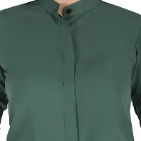 Trendy Formal Women and Girls Shirts Affem green Full sleeve-thumb1