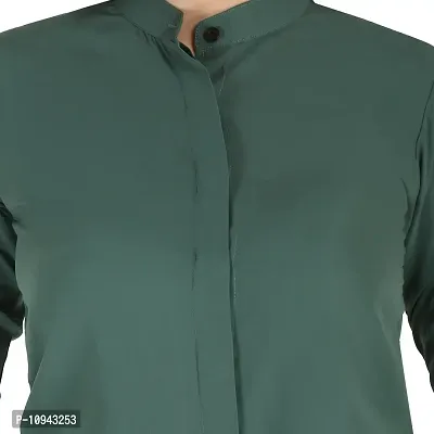 Trendy Formal Women and Girls Shirts Affem green Full sleeve-thumb2