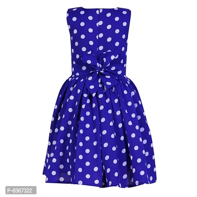 CINDERELLA THE CREATIONS FACTORY Casual Frock for Baby Girls,Blue Printed and Black Polka, Size 18-24 Months,Pack of 2-thumb4