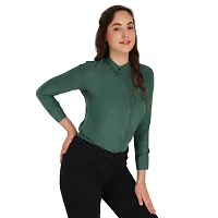 Trendy Formal Women and Girls Shirts Affem green Full sleeve-thumb4