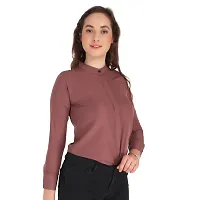 Trendy Formal Women and Girls Shirts Lavender Full sleeve-thumb4