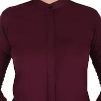Trendy Formal Women and Girls Shirts Purple Full sleeve-thumb1