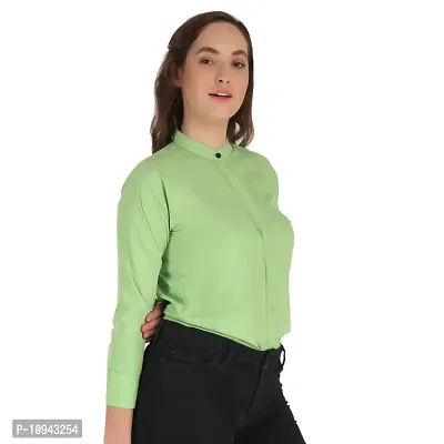 Trendy Formal Women and Girls Shirts Paroot Green Full sleeve-thumb5