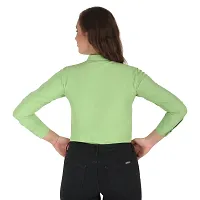 Trendy Formal Women and Girls Shirts Paroot Green Full sleeve-thumb2