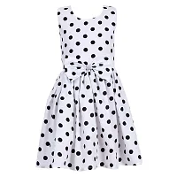CINDERELLA THE CREATIONS FACTORY Casual Frock for Baby Girls,Blue Printed and Black Polka, Size 18-24 Months,Pack of 2-thumb1