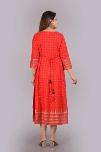 Rayon Full Length Kurti (RED)-thumb3