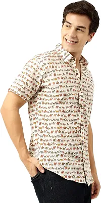 Stylish Cotton Regular Fit Short Sleeves Shirt For Men-thumb4