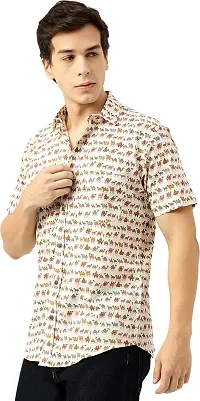 Stylish Cotton Regular Fit Short Sleeves Shirt For Men-thumb2