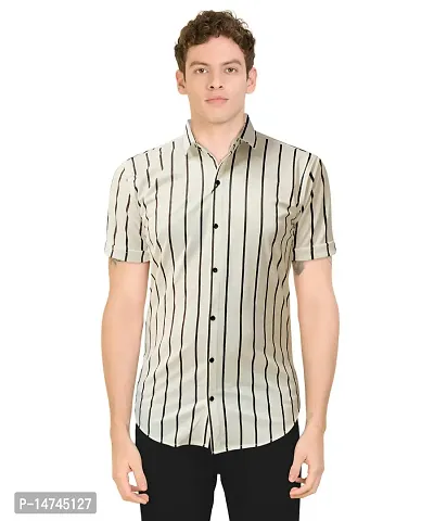 Reliable Multicoloured Rayon Printed Short Sleeves Casual Shirts For Men-thumb0