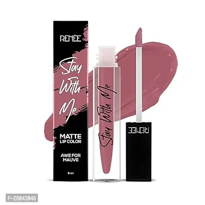 RENEE Stay With Me Matte Lip Color, Long Lasting, Non Transfer, Water and Smudge Proof, Light Weight Liquid Lipstick, Mad for Maroon, 5ml-thumb0