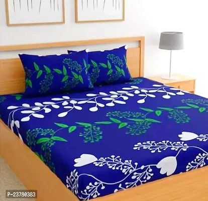 Comfortable Imported Printed Bedsheet With 2 Pillow Covers-thumb0