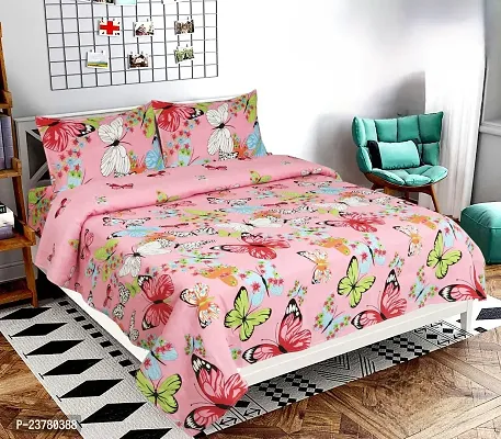 Comfortable Imported Printed Bedsheet With 2 Pillow Covers-thumb0