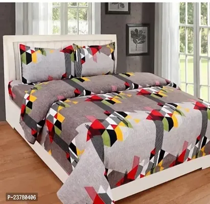 Comfortable Imported Printed Bedsheet With 2 Pillow Covers-thumb0