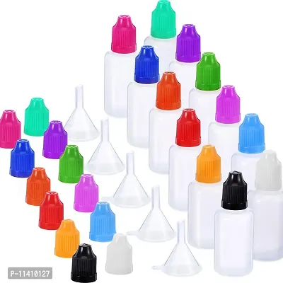 DIY Crafts PE Unicorn Pen Plastic Bottle with Child Resistant Tamper Evident Cap (25 Pack) Black (15ml, Black)-thumb2