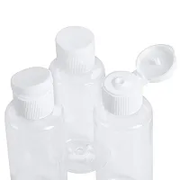 DIY Crafts 2 oz Clear Plastic Empty Bottles Travel Containers with Flip Cap (Pack Of 3 Pcs, Reusable Empty Plastic Bottles)-thumb3