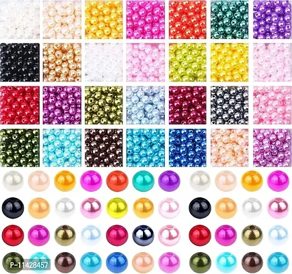 Buy DIY Crafts Pearl Beads, Multicolor Pearl Beads Loose Pearls with Holes  for Jewelry Making, Small Pearl Filler Beads for Crafting Bracelet Necklace  Earrings Box Not Included Online In India At Discounted