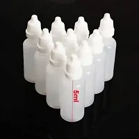 DIY Crafts White Plastic Empty Squeezable Dropper Bottles Eye Liquid Dropper with Caps (Pack Of 10 Pcs, Design No # 2)-thumb1