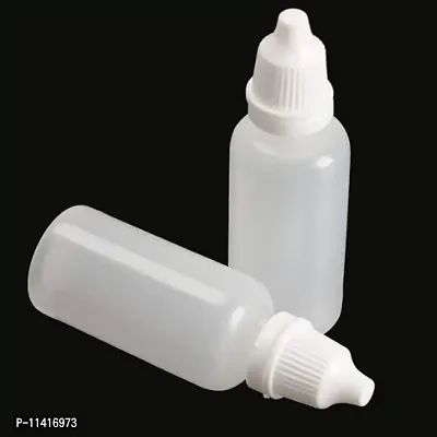 DIY Crafts White Plastic Empty Squeezable Dropper Bottles Eye Liquid Dropper with Caps (Pack Of 10 Pcs, Design No # 2)-thumb5