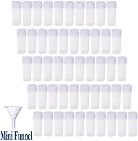 DIY Crafts 5 ml Plastic Sample Bottles Plastic Sample Small Bottle Vial Storage Vial Storage Container Test Tube for Lab + Mini Funnel (720 Botles + Funnel, Clear/Transparent)-thumb2