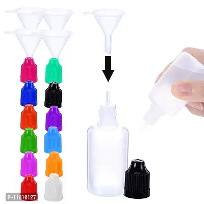 DIY Crafts PE Unicorn Pen Plastic Bottle with Child Resistant Tamper Evident Cap (25 Pack) Black (15ml, Black)-thumb4