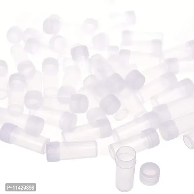 DIY Crafts 5 ml Plastic Sample Bottles Plastic Sample Small Bottle Vial Storage Vial Storage Container Test Tube for Lab + Mini Funnel (720 Botles + Funnel, Clear/Transparent)-thumb2