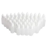 DIY Crafts White Plastic Empty Squeezable Dropper Bottles Eye Liquid Dropper with Caps (Pack Of 10 Pcs, Design No # 2)-thumb3