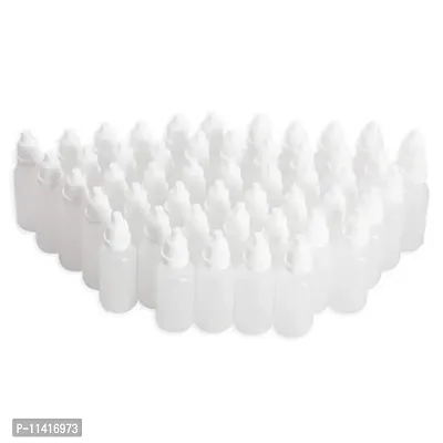 DIY Crafts White Plastic Empty Squeezable Dropper Bottles Eye Liquid Dropper with Caps (Pack Of 10 Pcs, Design No # 2)-thumb4