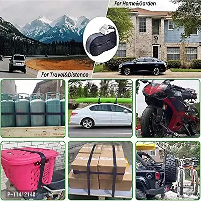 DIY Crafts Tie Down Strap Strong Ratchet Belt Luggage Bag Cargo Lashing with Metal Buckle Tape Rope Tied Pull Luggage Stainless Hook. (Design No # 6, Pack of 1 Pcs)-thumb2