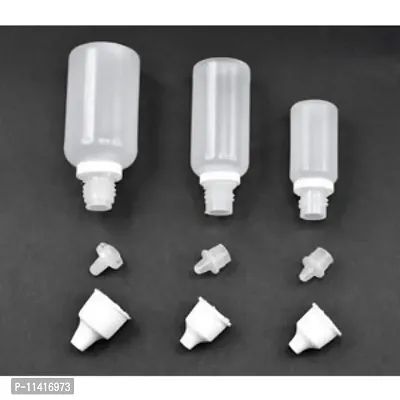 DIY Crafts White Plastic Empty Squeezable Dropper Bottles Eye Liquid Dropper with Caps (Pack Of 10 Pcs, Design No # 2)-thumb3