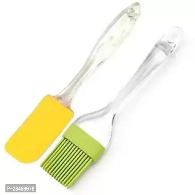 Kitchen Silicon Oil Tool Silicon Flat Pastry Brush Rubber Flat Pastry Brush Pack Of 2 Pcs-thumb0