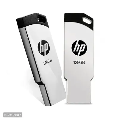 HP 128 GB Pen Drive  (Silver)-thumb0