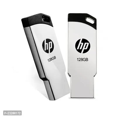 HP 128 GB Pen Drive  (Silver)128 gb pendrive,128gb pen drive-thumb0