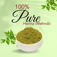 USHBI-Pure Henna Powder (from Rajasthan) 500g for hair and body parts-thumb1