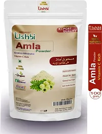 USHBI?Amla + Methi Powder | Combo of 2 |100g each | For Hair Care | damaged hair | moisturizing |hair nourishing|Hair shining | No chemial Only Pure  Natural | 200 Gram-thumb1