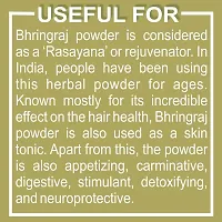 USHBI Bhiringraj + Jatamansi Root Powder| Combo of 2 |100g each |For damaged hair|Hair Growth Rejuvenator |Hair Strenth  volumization |No chemial Only Pure  Natural | 200g-thumb2