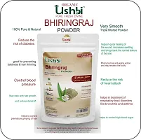 USHBI Bhiringraj + Jatamansi Root Powder| Combo of 2 |100g each |For damaged hair|Hair Growth Rejuvenator |Hair Strenth  volumization |No chemial Only Pure  Natural | 200g-thumb1