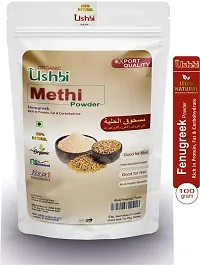 USHBI?Amla + Methi Powder | Combo of 2 |100g each | For Hair Care | damaged hair | moisturizing |hair nourishing|Hair shining | No chemial Only Pure  Natural | 200 Gram-thumb4