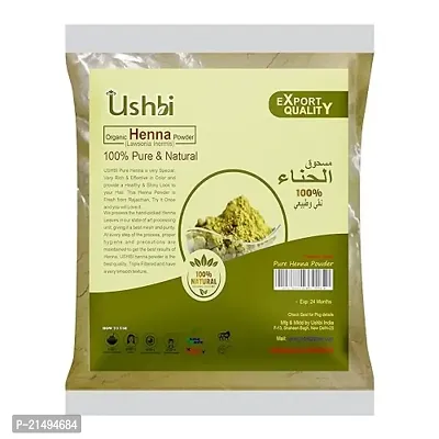 USHBI-Pure Henna Powder (from Rajasthan) 500g for hair and body parts