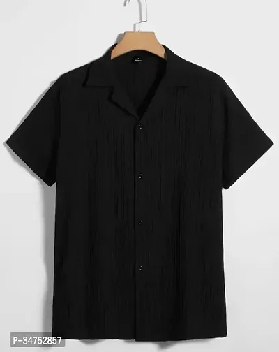 Plesant Black Seersucker Shirt-thumb0