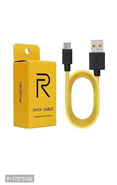 SPR Charging  Data USB-B Type Cable For Realme 3i Original USB Cable | Micro USB Data Cable | Sync Quick Fast Charging Cable | Charger Cable | Android V8 Cable (4 Amp, 1 Meter,SC,WHT1, YELLOW)