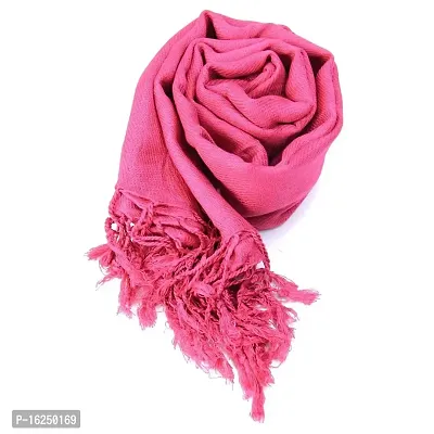 Surva Cart Womens Pink Woolen Stole Scarf Gift for Her