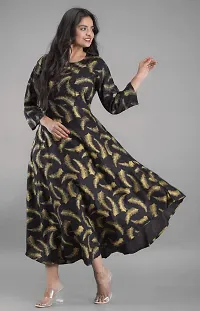 Surva Cart Women's Printed Ethnic Wear Gown for Party, Wedding-thumb2