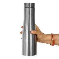 PEARLPET Stainless Steel Single Wall Water Bottle , 1 pcs - Silver , 1000 ml-thumb1