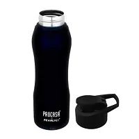 PEARLPET PROCASA 750 Ml, S.S. Black, Sportskool Slim 15/1 Steel Water Bottle,-thumb2